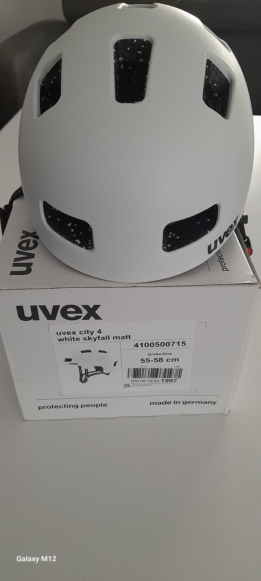 Biały kask rowerowy UVEX rozmiar 55-58cm