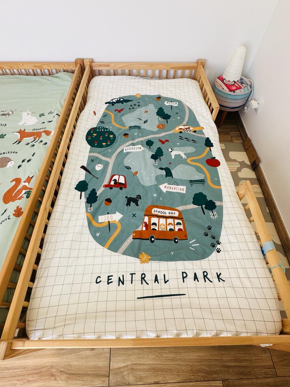 Cama de criança 1,80 * 0,90 madeira natural
