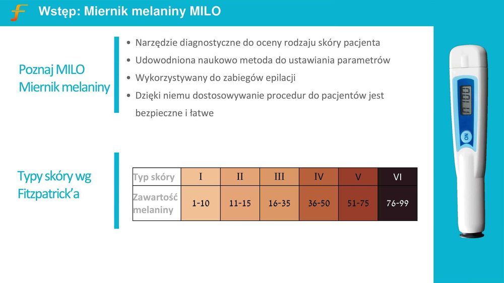 Medyczny laser do depilacji (Izrael) MAGMA Spark z miernikiem melaniny