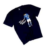 FC Schalke 04 El Señor navy T-shirt koszulka z dużym nadrukiem 90s y2k