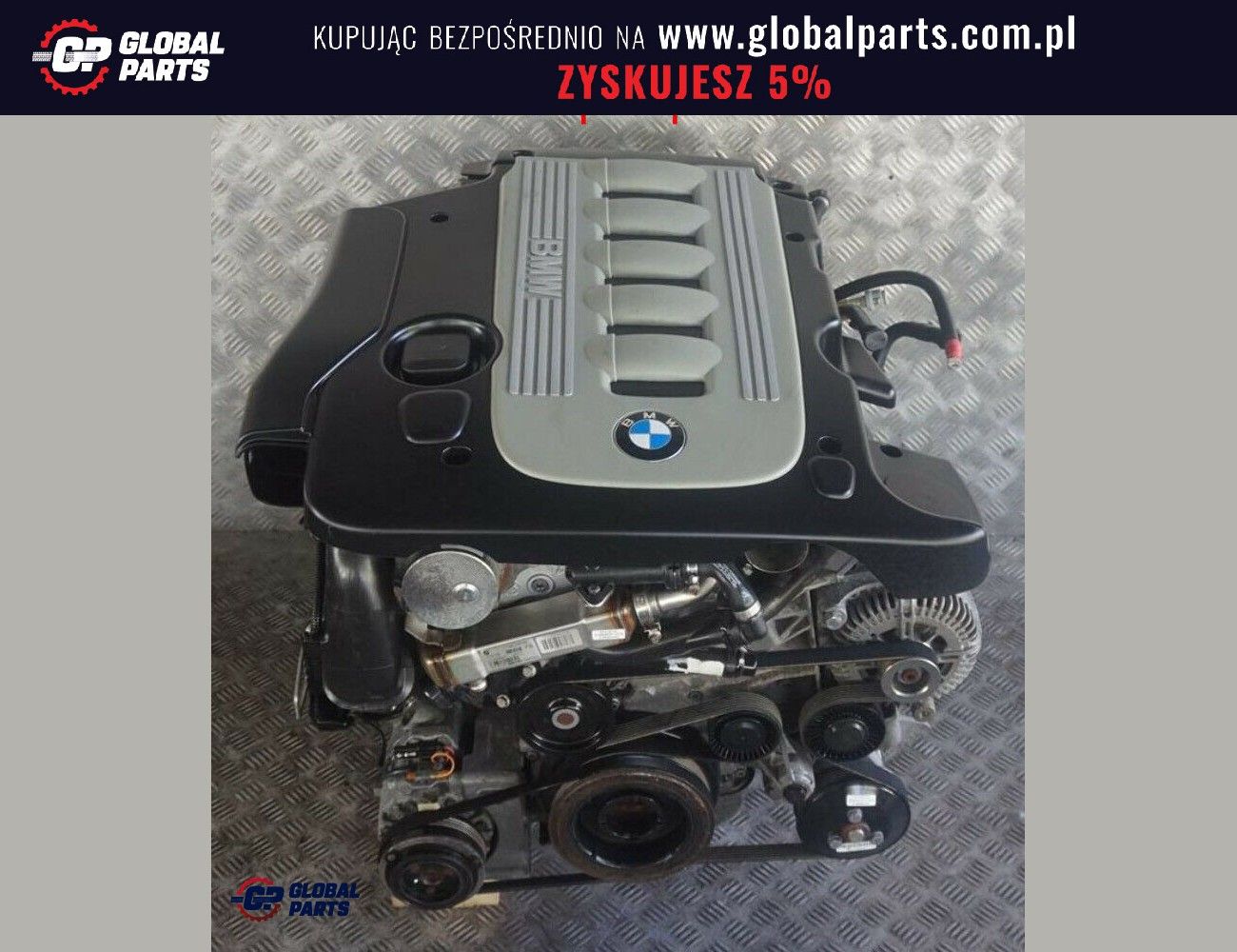 BMW X5 E70 X6 E71 3.0d 30dX M57N2 Silnik Goły Słupek 306D3