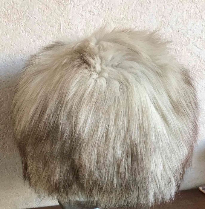 Шапка песец воротник натуральный