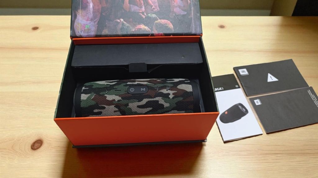 JBL Charge 3 oryginalny komplet