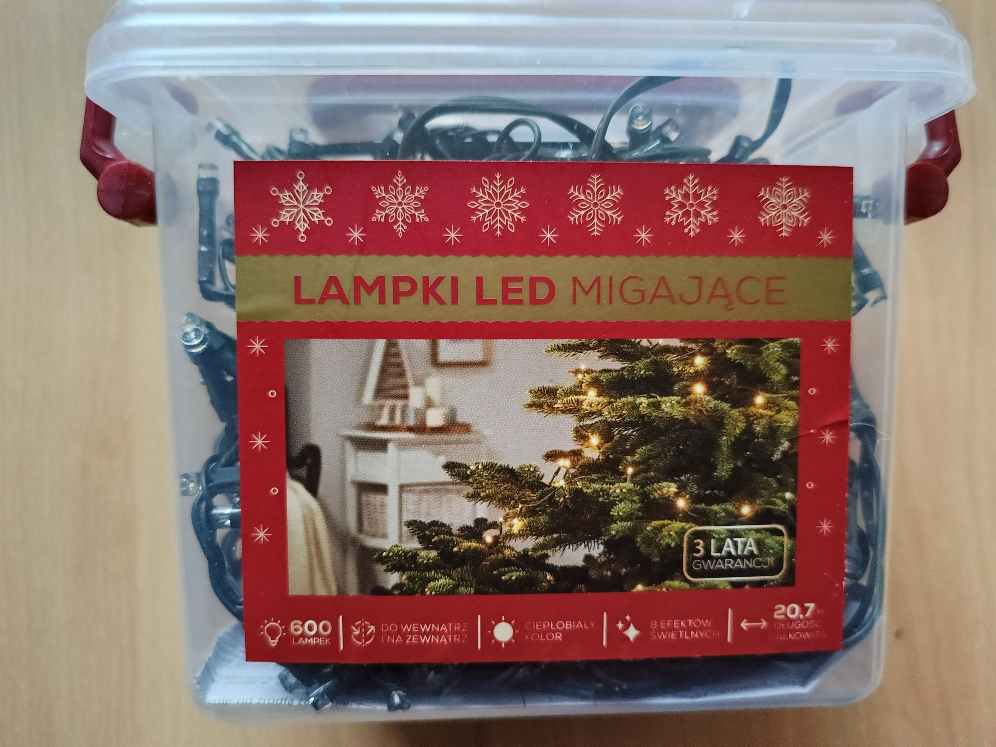Oświetlenie świąteczne LED 600 lampek