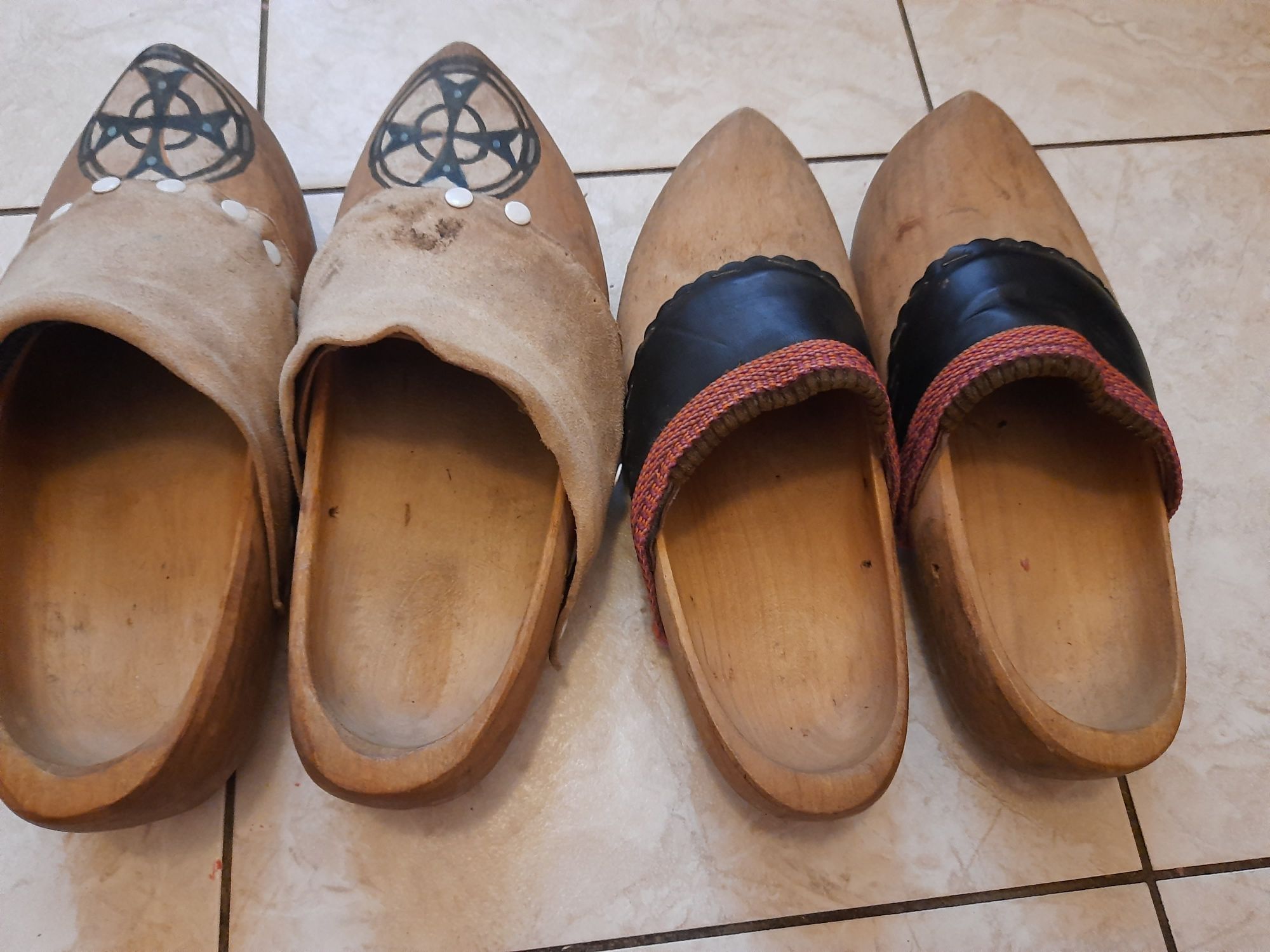 Męskie buty drewniaki