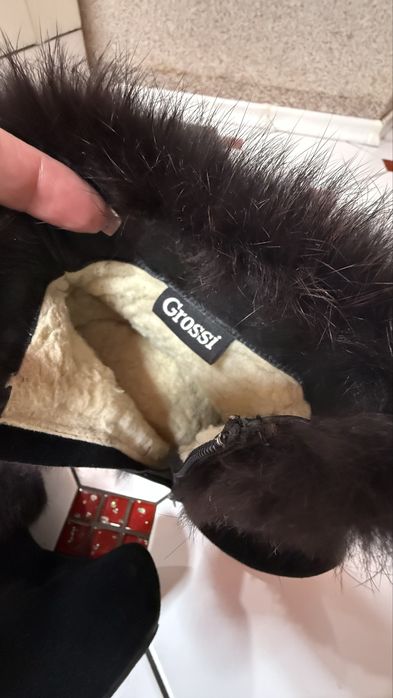 Ботильйони замш натур хутро