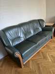 Komplet wypoczynkowy skórzany fotel sofa