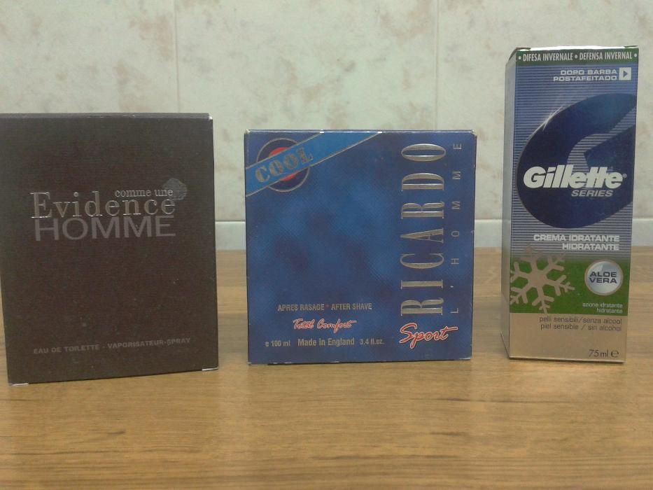 Perfumes, águas de colónia, after shaves e cremes hidratantes - homem