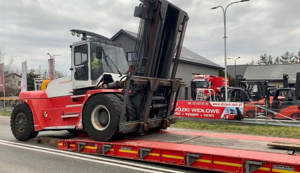 Wynajem wózka widłowego 25Ton 20Ton Wózek Kalmar DCB 25 DCD 25 RORO