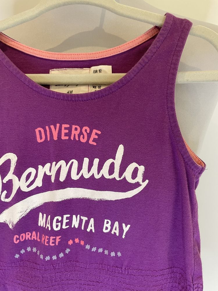 L.O.G.G. H&M letnia sukienka plażowa na ramiączka