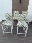 4 Bancos -  alto c/ encosto Bergmund IKEA