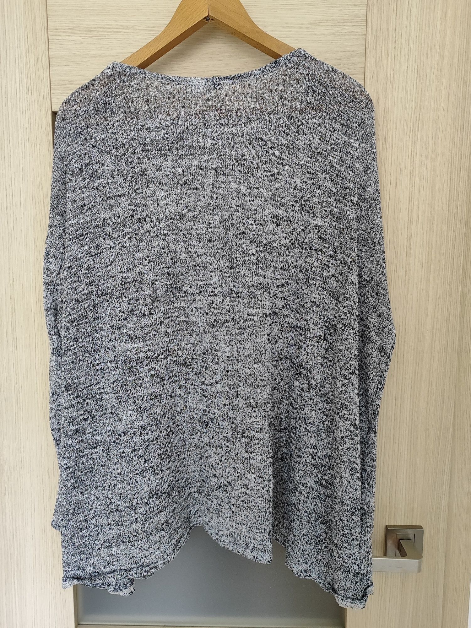 Szary kardigan sweter H&M Divided rozmiar 42 XL