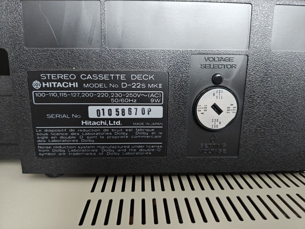 Wieża stereo Hitachi Vintage Japan Deck,Tuner,Wzmacniacz TOP