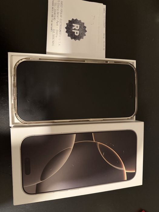 Iphone 16 pro com fatura como novo