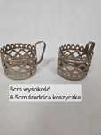 koszyczki do szklanek metalowe PRL