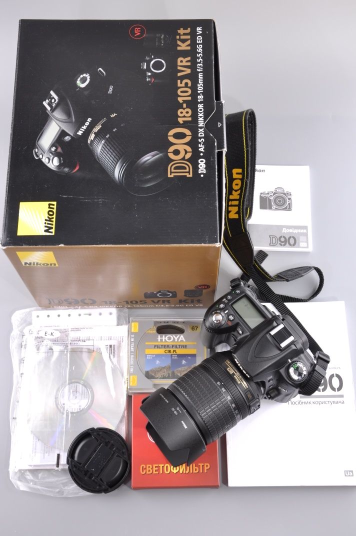 Фотоапарат Nikon D90 18-105VR Kit(3380пробіг)