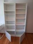 Pack 2 estantes ikea brancas com porta em baixo
