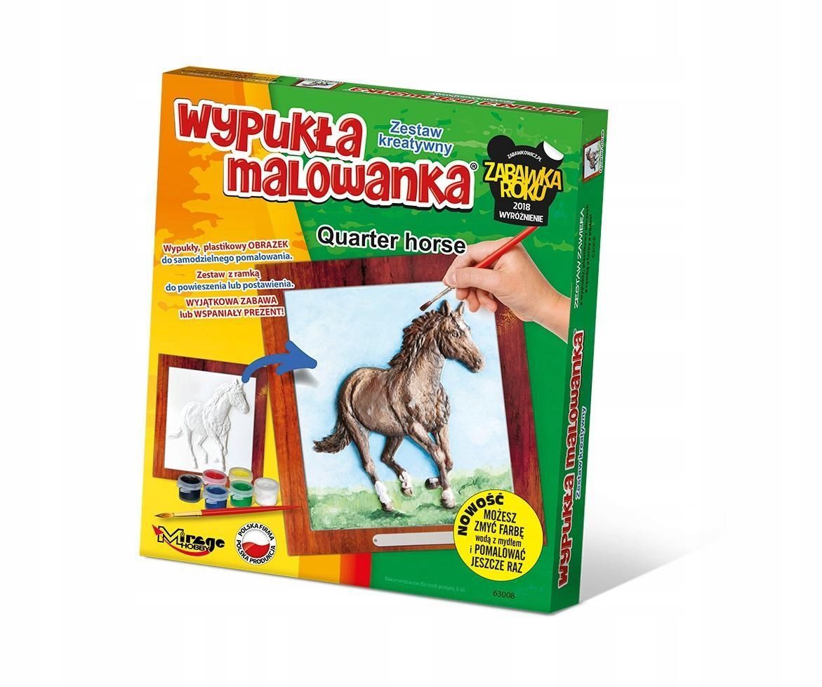 Wypukła Malowanka Konie - Quarter Horse