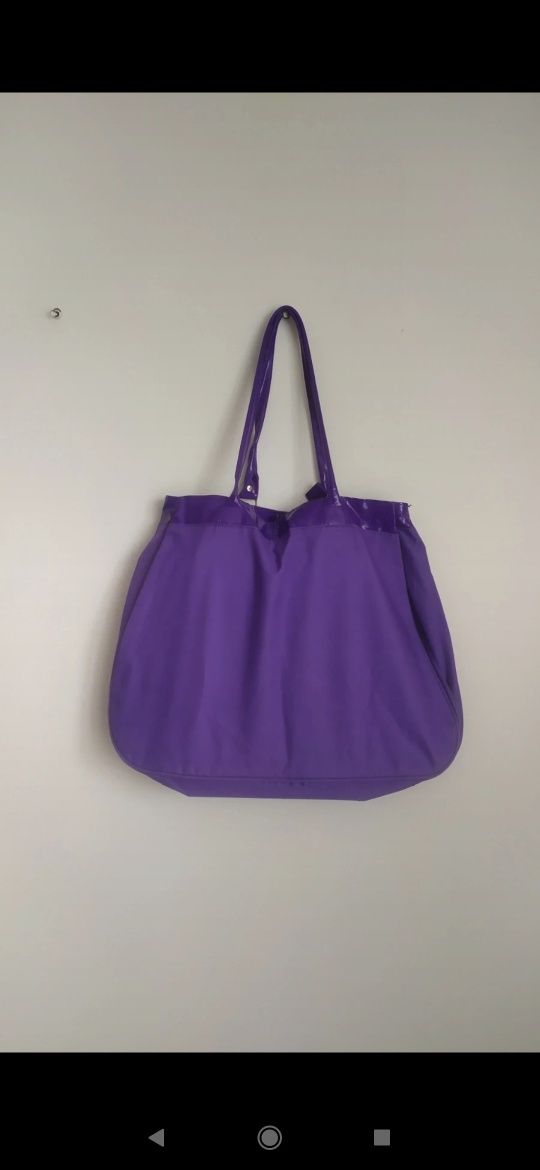 Fioletowa torba shopper