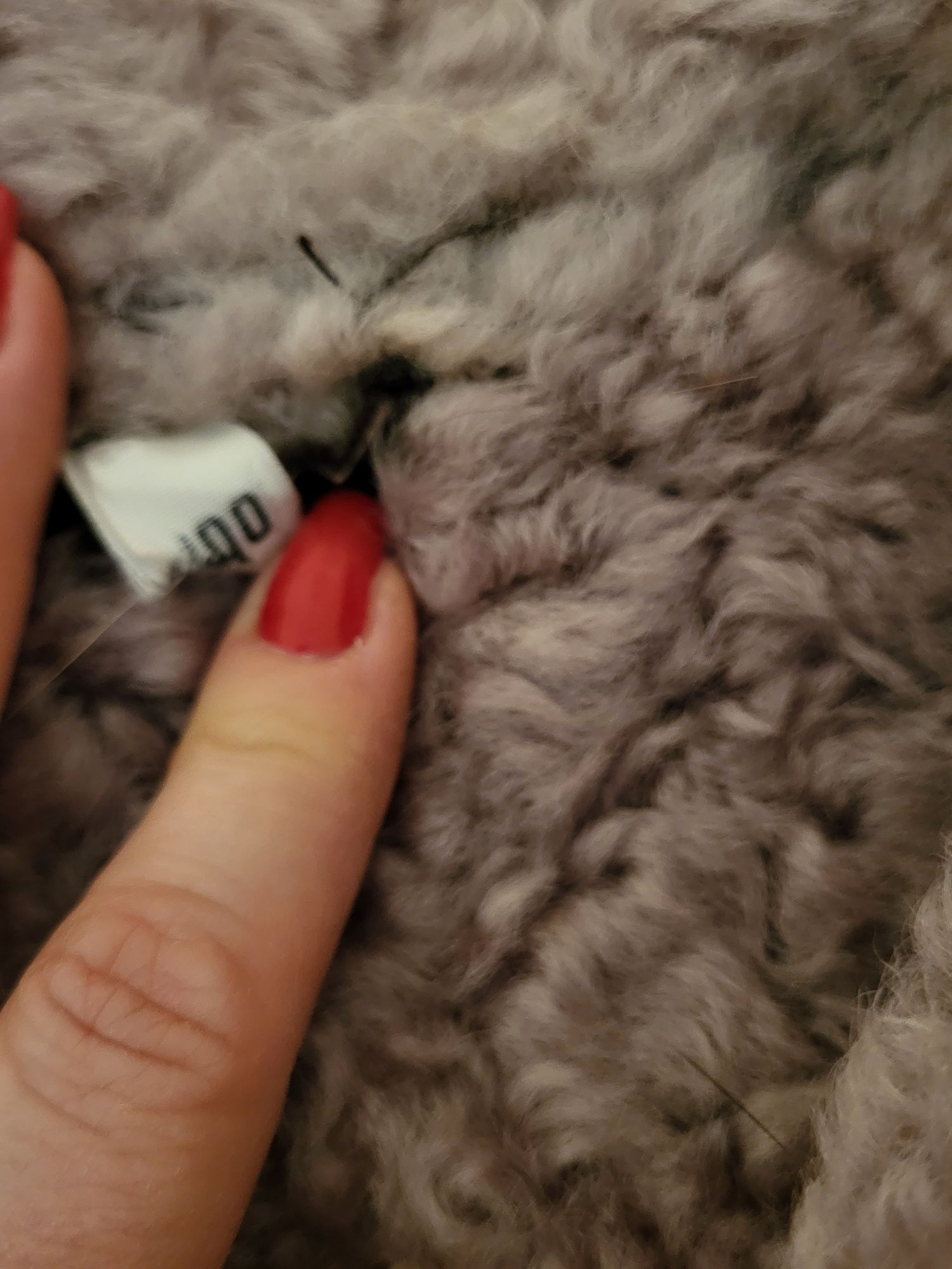 Prawdziwy Kożuch gruby ciepły skóra XLvintage