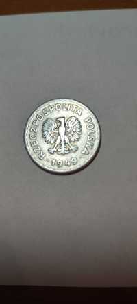 Moneta jeden złotych z 1947r.