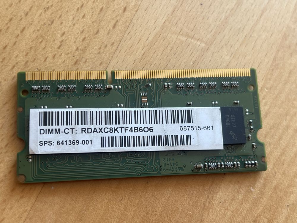 Оперативна пам'ять для ноутбука 4GB DDR3L (PC3L)
