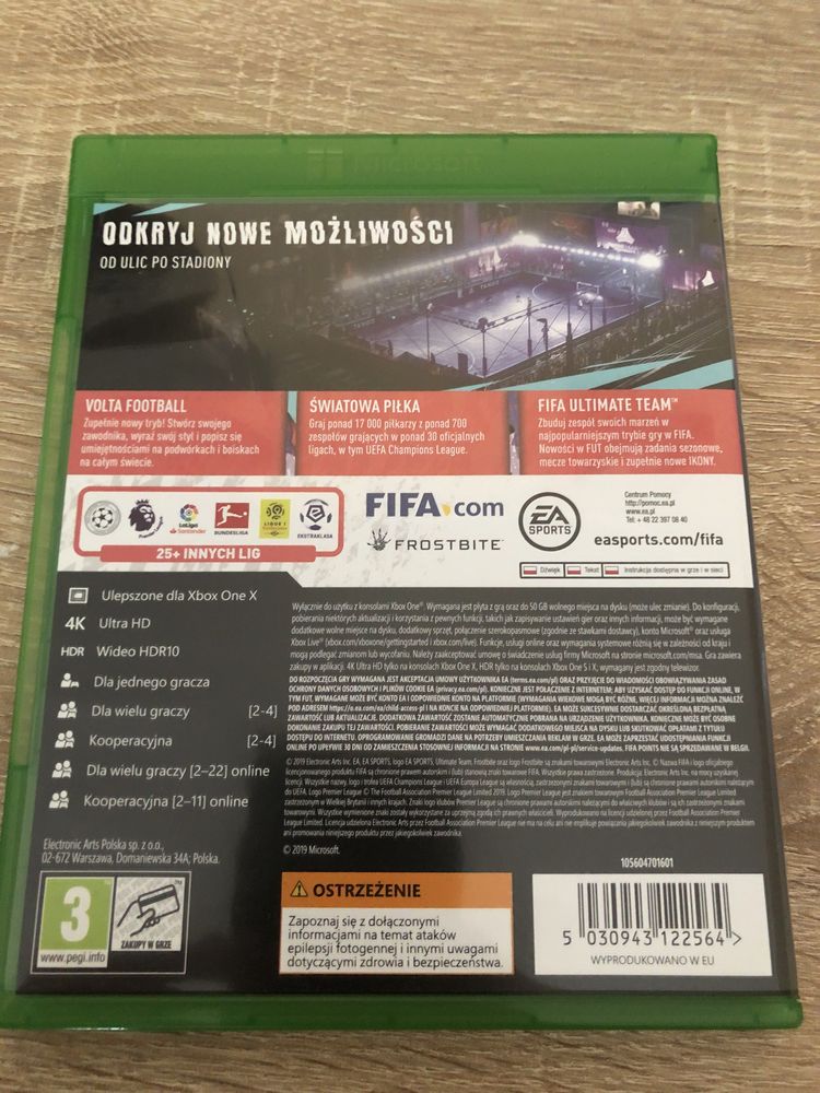 Gra Fifa 2020 Xbox one / xbox one x