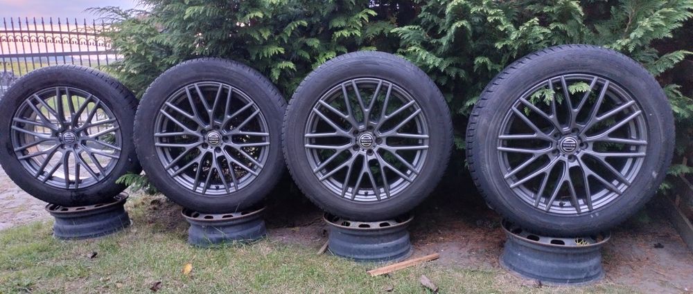 Felgi Volvo XC60 XC90 8x19 ET45 5x108 Opony zimowe 235/55R19