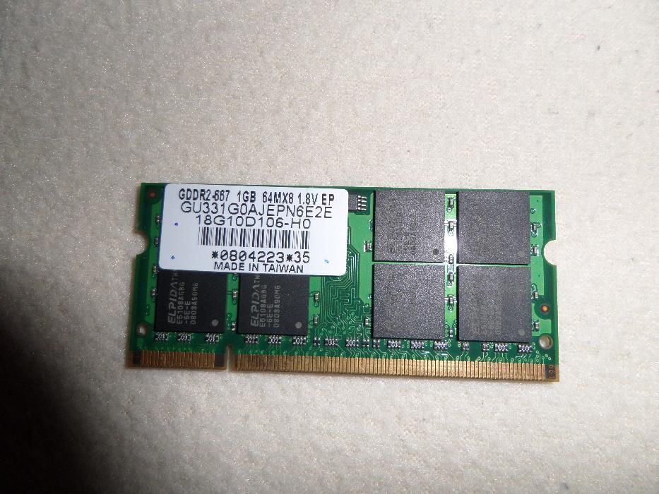 SO-DIMM 1 X 1 GB +2 X 512 MB PC5300 DDR2 667 MHZ para portátil