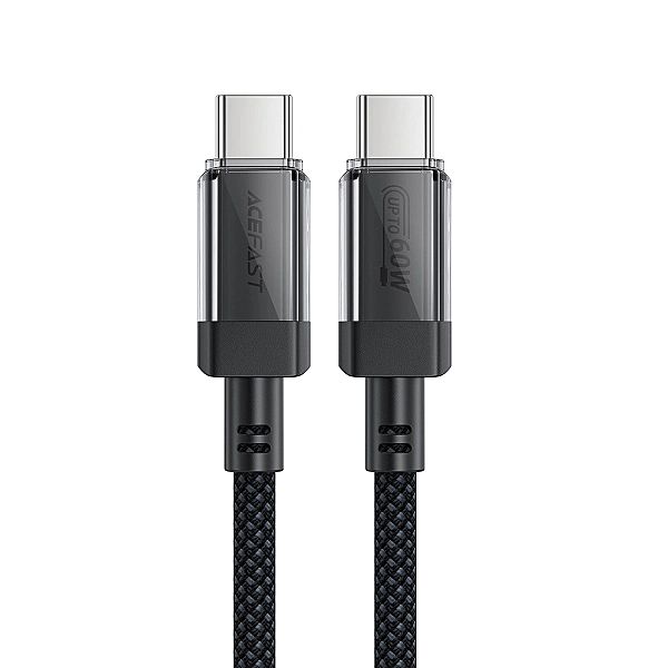 Kabel Acefast C12 USB-C / USB-C PD 60W 480Mb/s z nylonowym oplotem - c