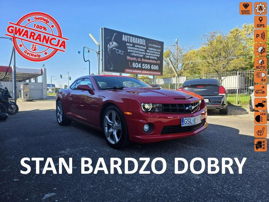 Chevrolet Camaro 3.6 Benzyna 317 KM, Automat, LED, Klima, Head-UP, Skóra, Grzane Fotele