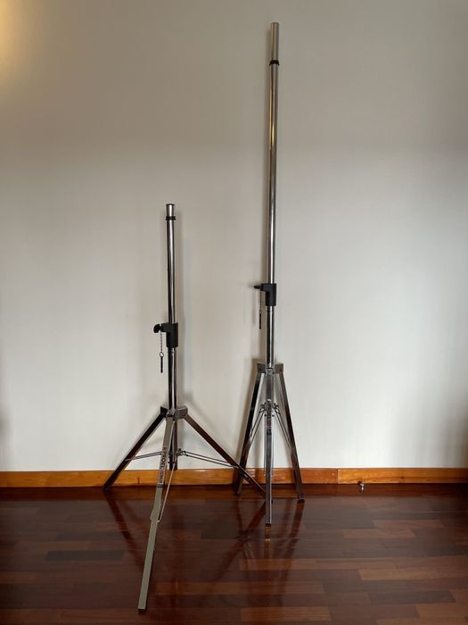 tripés de colunas, maraca PROEL (vintage) de metal