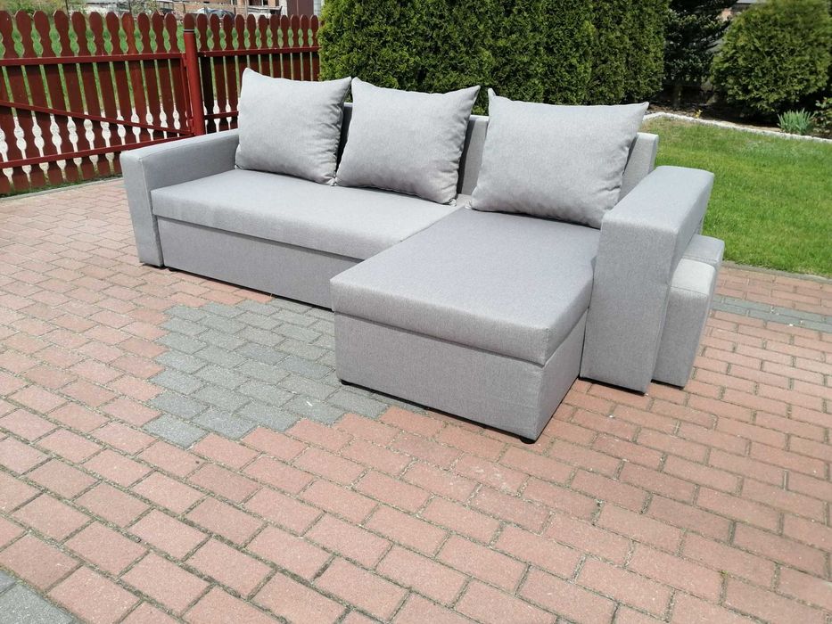 Kanapa GRAND z pufami. Kanapa z pufami