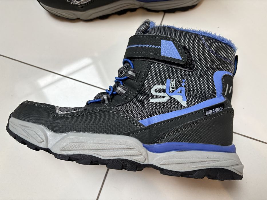 Buty zimowe na rzepy śniegowce r.34