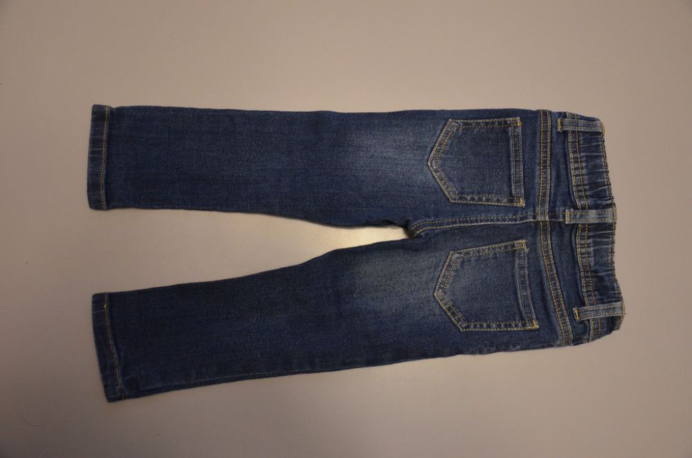 Spodnie jeans, granatowe firmy Denim, rozm. 86