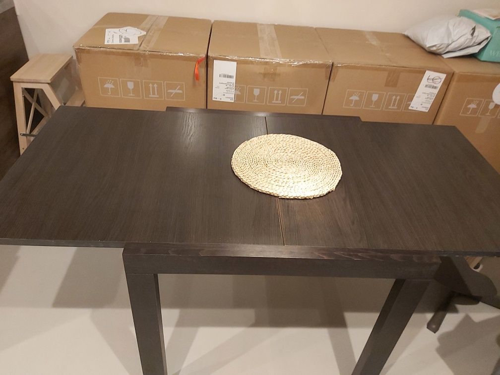 Stół drewniany rozkładany 80x80 cm