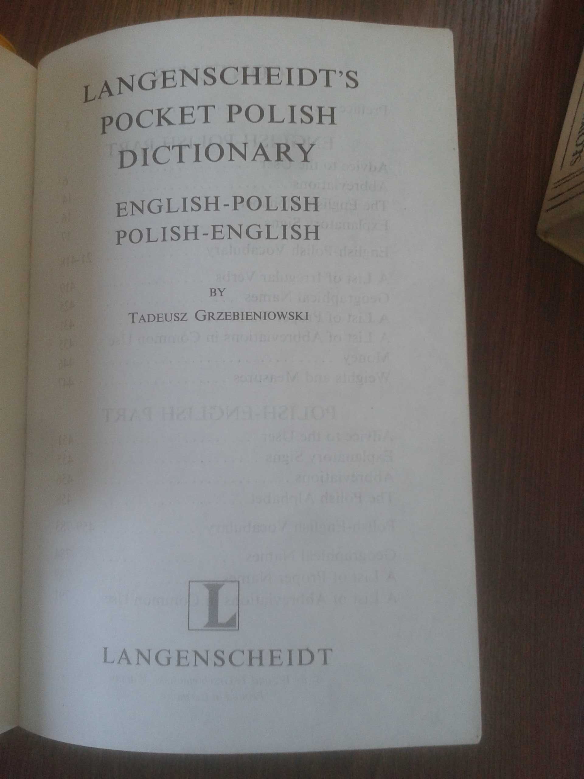 Słowniki Dictionaries