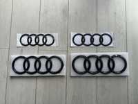 Emblematy czarne Audi