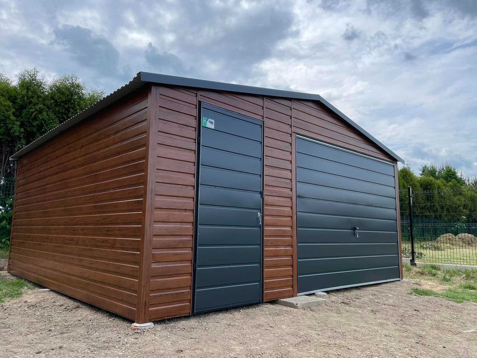 Garaż blaszany, wiata. WZMOCNIONY PROFILAMI. Producent. Cała Polska