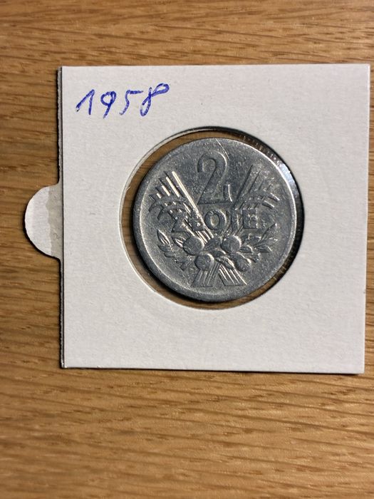 Moneta 2 zl jagoda 1958