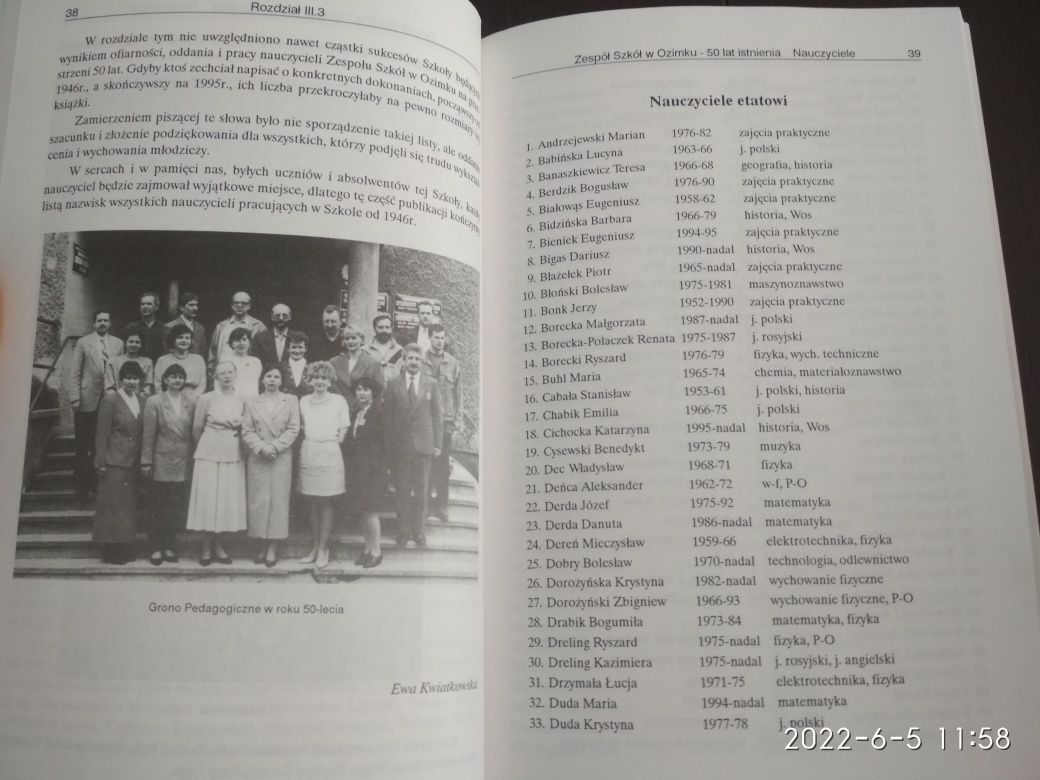 50 lat zespołu szkół w Ozimku Ozimek ZS