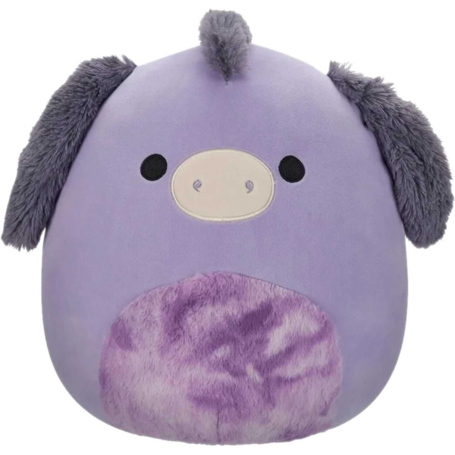 Squishmallows Miękka Maskotka Pluszowa Fioletowy Osioł Deacon 30cm