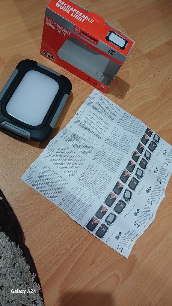 Акумуляторний прожектор 10W IP44 світлодіодний 6400K
