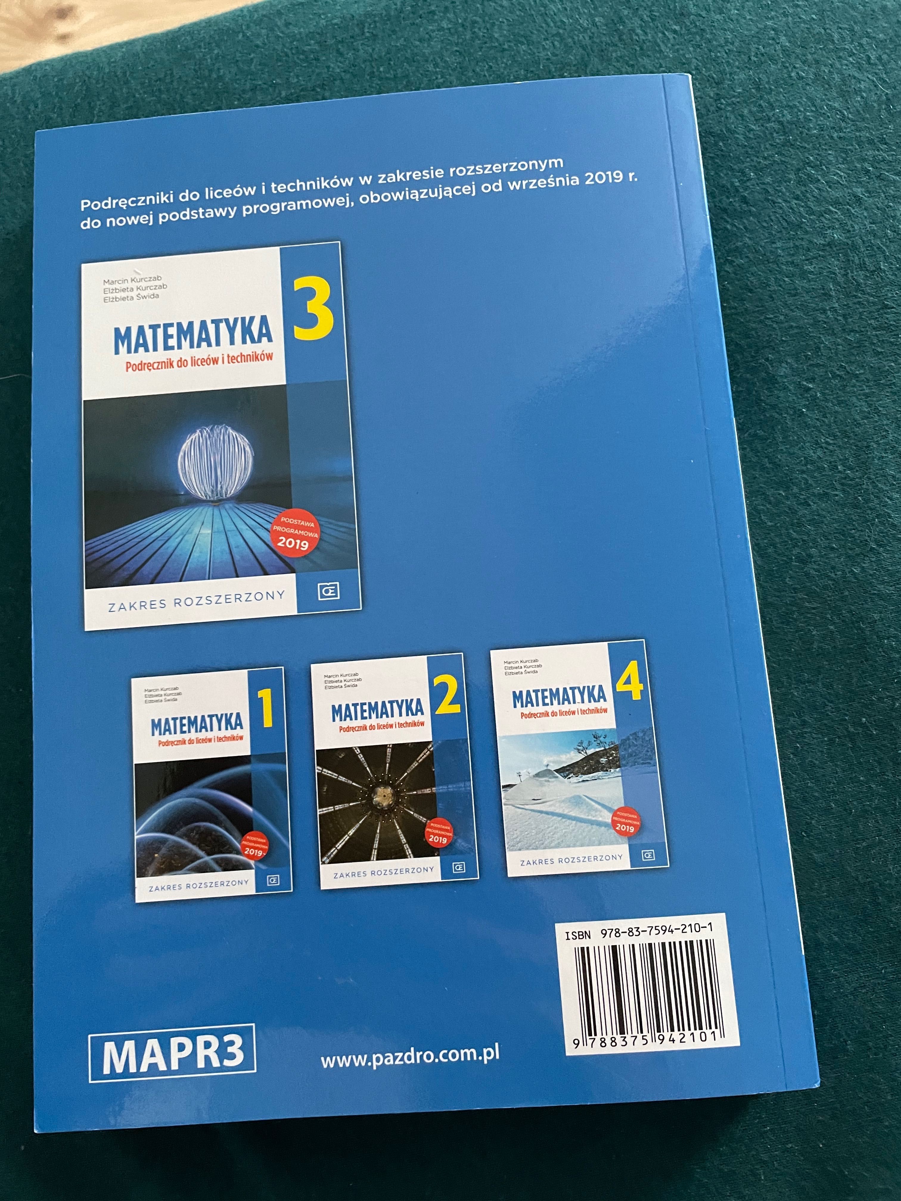 Podręcznik Matematyka 3 Pazdro