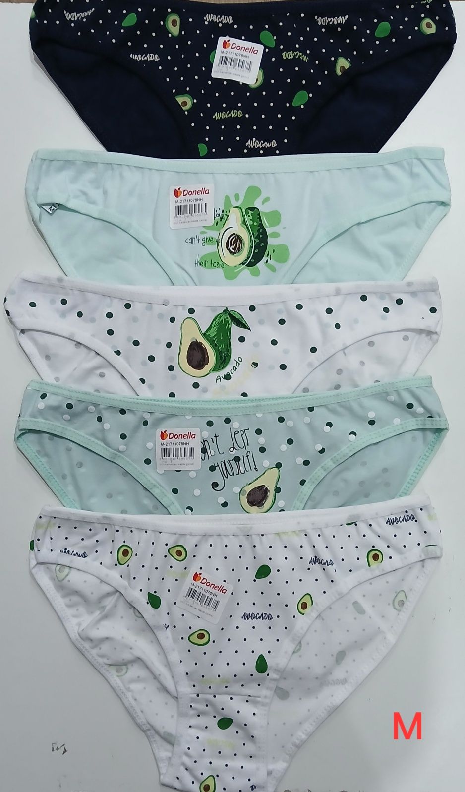 Трусики женские Сліпи Котон Вузький бік M/L/XL/2XL Donella Туреччина