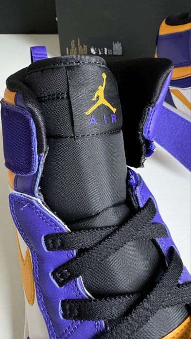Nike Air Jordan 1 Hi FlyEase LA Lakers rozmiar 46 wkładka 30 cm