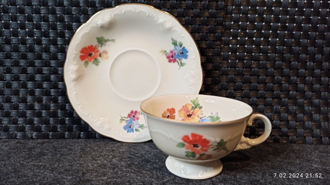 Porcelana Thomas Ivory DUO Mokka kolekcjonerska grupa Rosenthal