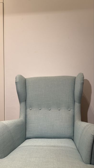 Cadeirão Ikea, cor verde água