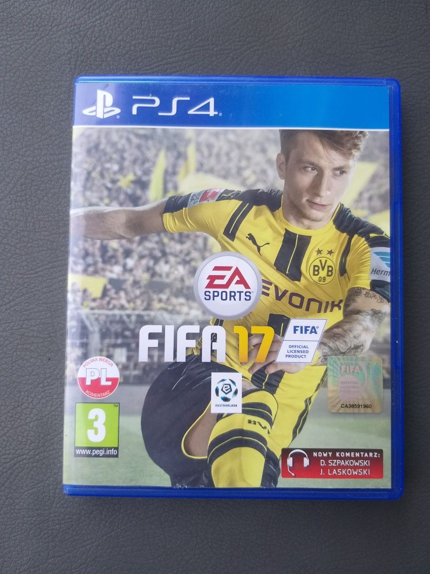 Gra Fifa 17 PS4 konsola Play Station 4 PL płyta piłkarska football