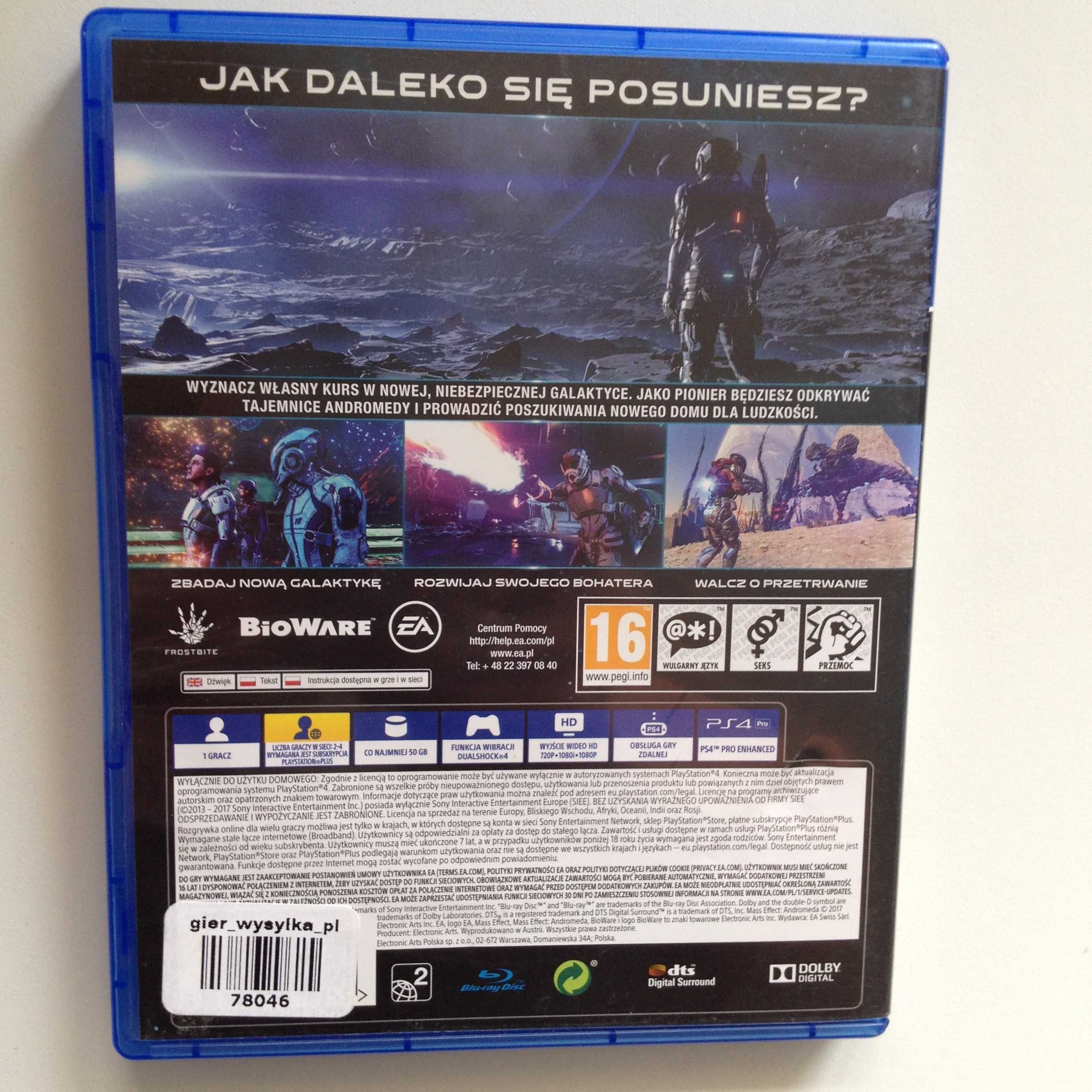 Mas Effect Andromeda PlayStation 4 PS4 PL Sklep W-wa Ursynów